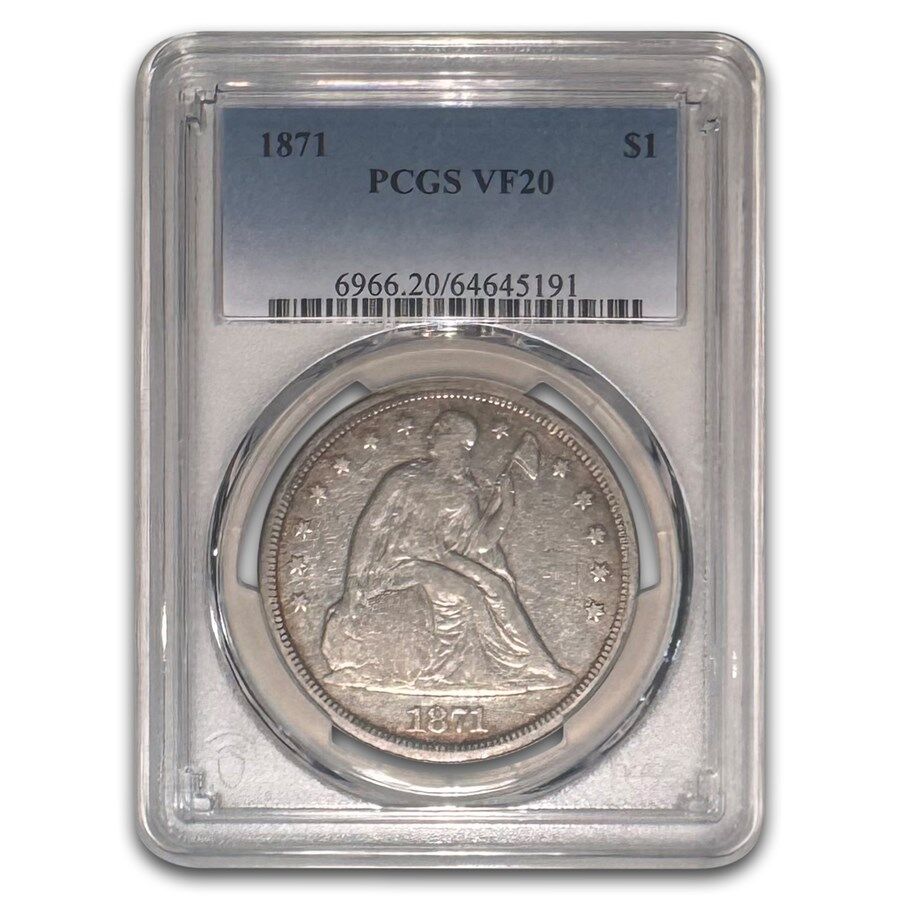 1871 (None) Phil Liberty Seated Dollar Value - APMEX